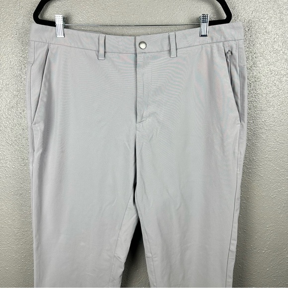 CRZ YOGA All-Day Comfort 5 Pocket Gray Tech Chino Golf Pants Men’s 38 Flat Front - Picture 2 of 12